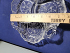 Cambridge "Rose Point Clear" 3 Part Relish Candy Nut Divided Etched Elegant Glow — photo 5
