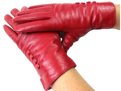 Guanti Da Donna In Vera Pelle Morbida Di Qualita' Invernale - Foto 14