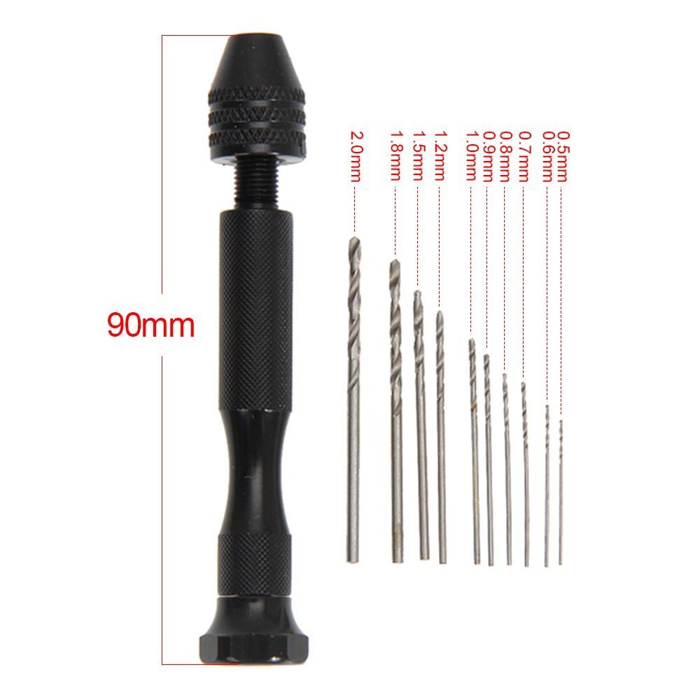 Aluminum Hand Drill Woodworking Drilling With Keyless Chuck Manual Hand