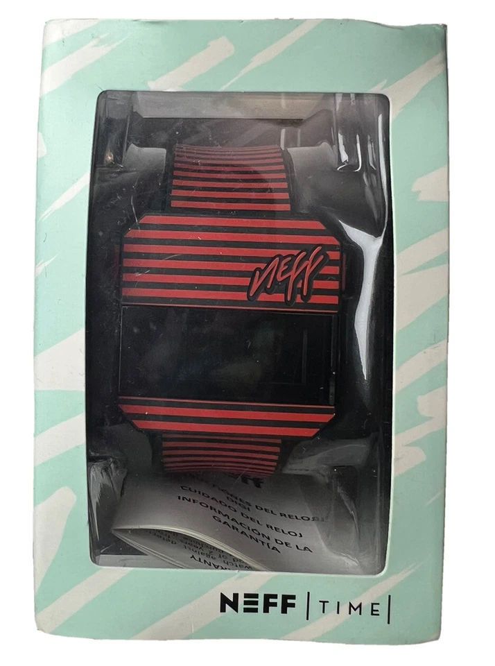 NEW NEFF DIGI NF0203 RED STRIPE SILICONE UNISEX WRISTWATCH WATCH RARE BRAND NEW - Image 3 of 4