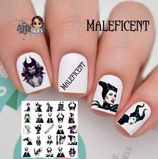 Maleficent  Waterslide Nail Decals Set Of 50 Instructions & Bonus