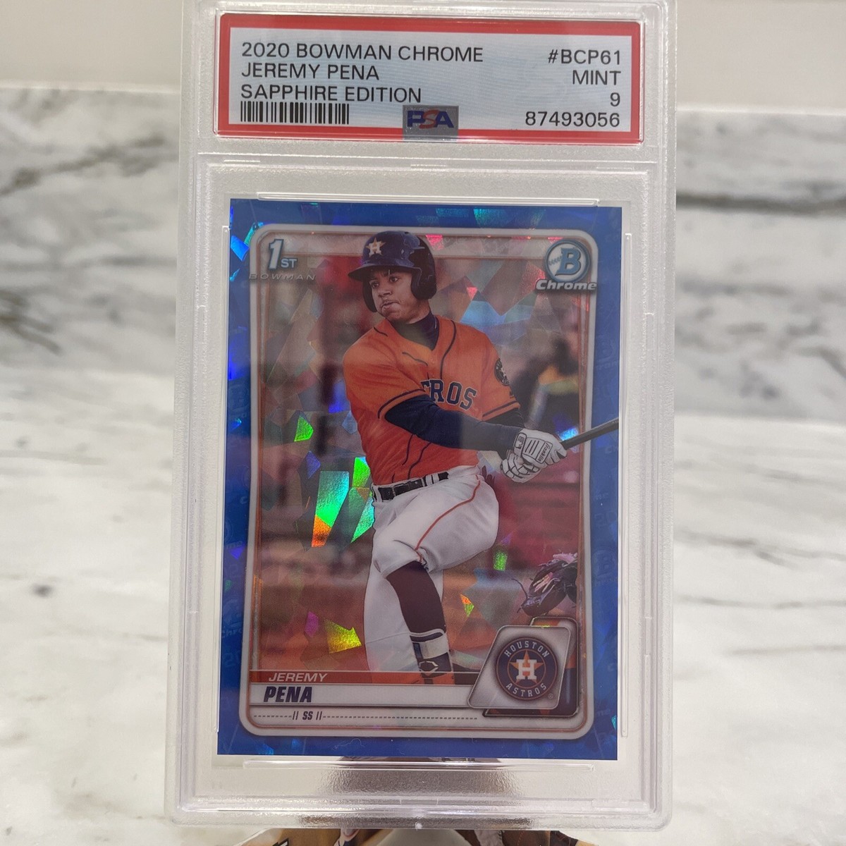その他 2020 bowman sapphire Jeremy pena psa9 2020 Bowman Chrome Sapphire #BCP61 Jeremy Pena 1st Bowman 