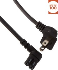 US 2 Prong 2Pin AC Power Cord Cable Charge Adapter for PC,Laptop,TV, etc 100pcs