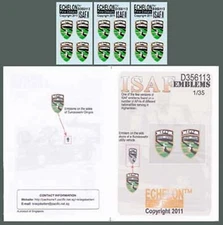 Echelon Decals 1/35th Scale ISAF Emblems Item No. D356113