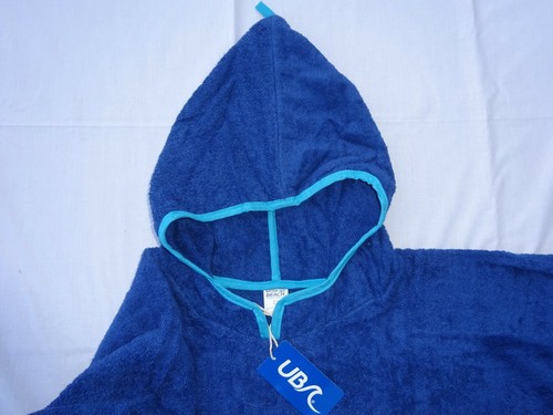 100% Cotton Towelling Poncho Beach /Robe/Changing Adult & Youngsters, New Cols - Picture 7 of 20