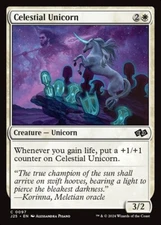 Celestial Unicorn 0097 Non Foil Common Foundations Jumpstart MTG Near Mint