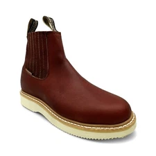 Men’s Short Ankle Western Cowboy Boot, Men' Leather Soft Toe Boot