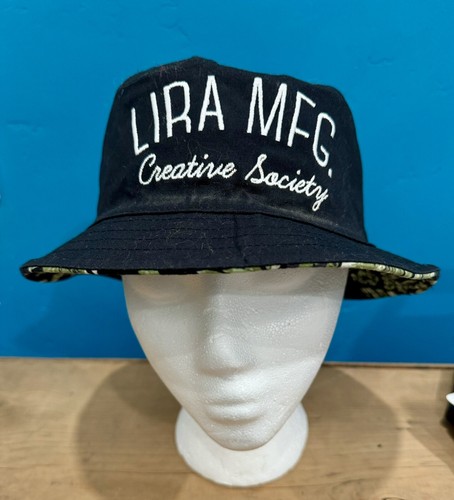 MEN’S LIRA MFG TROPICAL LEAF PRINT REVERSIBLE BUCKET HAT ONE SIZE - Picture 2 of 6