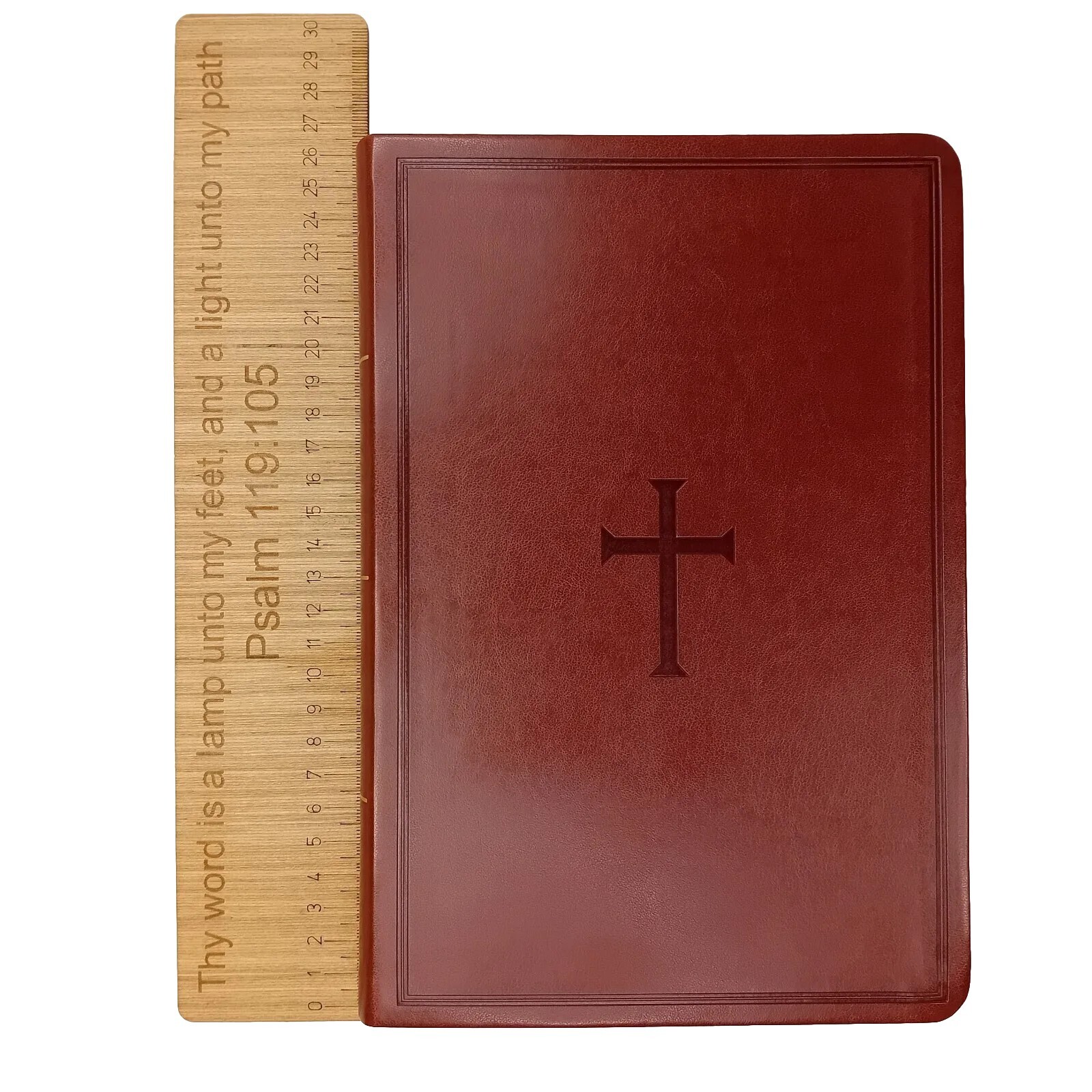 Holy Bible KJV Giant Print Reference Brown LeatherTouch Holman Gift