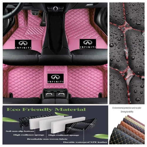 For INFINITI Q50 Q60 Q70 All Models Car Floor Mats Custom Waterproof Carpets - Bild 29 von 47