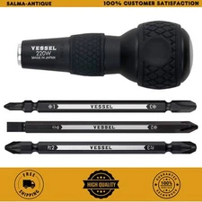 VESSEL Ball Grip Screwdriver Set Interchangeable Metric Motorcycle Drivers JIS