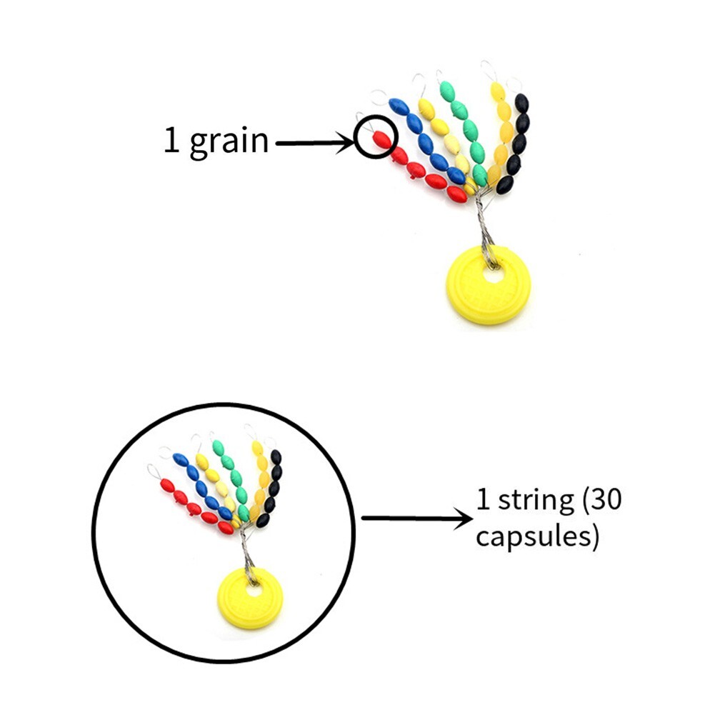 Slip Free Fishing Line Stoppers Beads 30pcs Group Sizes Available eBay