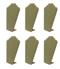 Green Jute Necklace Display Jewelry Chain Display Easel Stand (6 Pack) 12"
