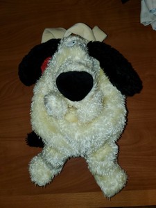 plush dog backpack