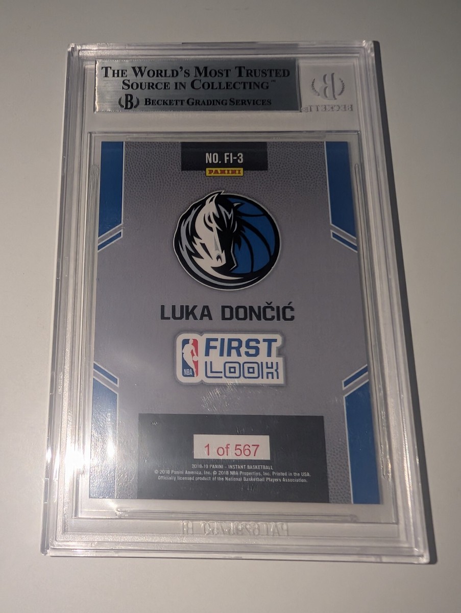 2018-19 Panini Luka Doncic RC First Rookie Card Look 1/567 LOW POP