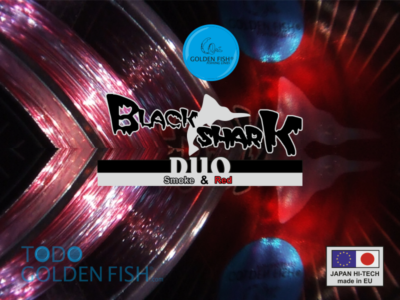 Bobbyne Big Game Golden Fish Black Shark Duo - 0,92mm / 130 Lb / 100m - Bicolore Smoke & Red