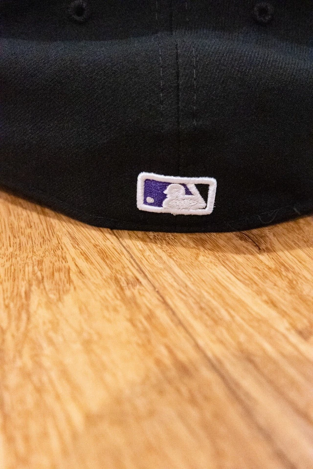 Colorado Rockies New Era 59Fifty Fitted Hat Purple MLB Cap 7 1/8 ON FIELD Men's - Image 4 of 4
