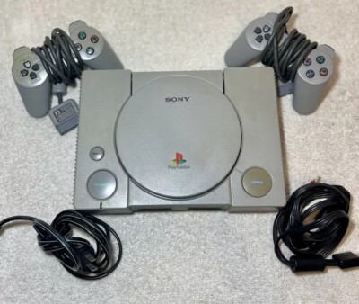 Sony PlayStation 1 PS1 (SCPH-7001) Console Bundle W/ Controllers TESTED