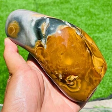 1100g Large Natural Colorful Ocean Jasper Crystal Freeform Display Specimen