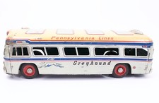 Greyhound Bus Pennsylvania Lines C1452 Yonezawa Japan Tin Friction 18  Length