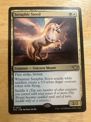 1x Seraphic Steed NM Eng MTG - Outlaws Thunder Junction