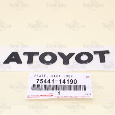 OEM Toyota Rear Trunk Door “TOYOTA” Emblem Raised Decal 93-98