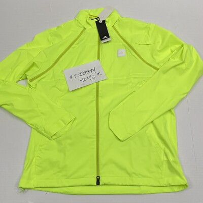 $150 Mens Size L Adidas Adicross Transitional Convertible Jacket IB1976 Neon