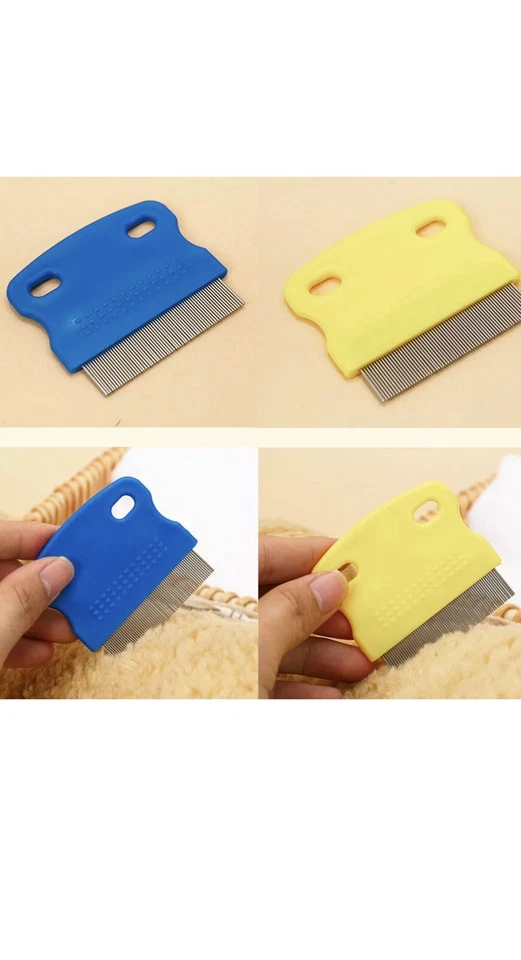 2pcs Head Lice & Egg Combs Flea Double Sided Nit Free Beauty Salon Hair Pet - image 4 of 4