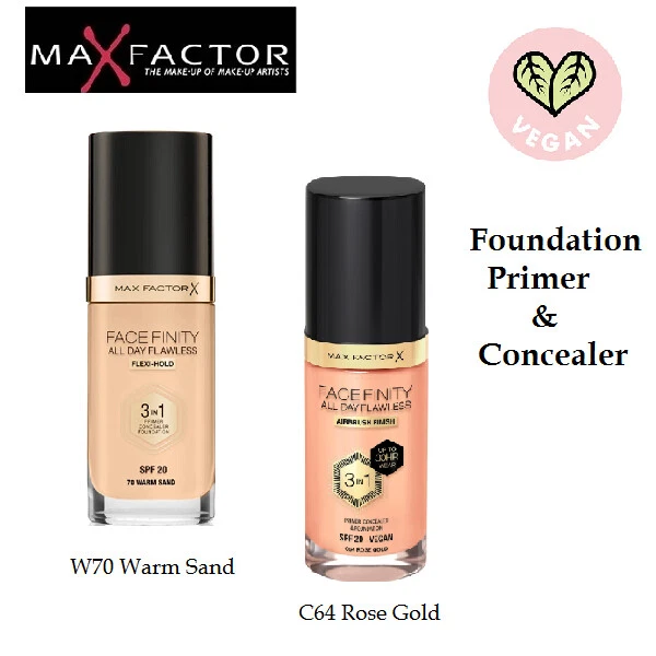 Max Factor Facefinity 3-in-1 All Day Flawless Liquid Foundation, LSF 20 - 30 ml