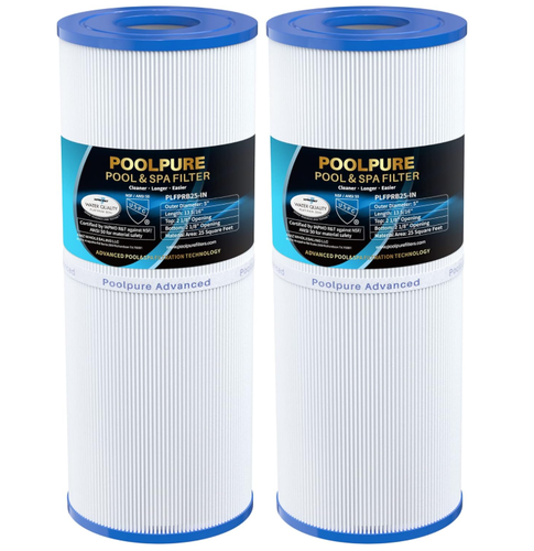 POOLPURE PLFPRB25-IN Hot Tub Filter – 2 Pack, Replaces Unicel C-4326 & More