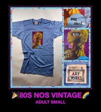 VTG Orig 70s 80s Sesame Street BIG BIRD Kermit Jim Henson Muppets UNUSED T-Shirt