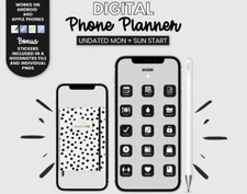 Digital Phone Monthly Planner