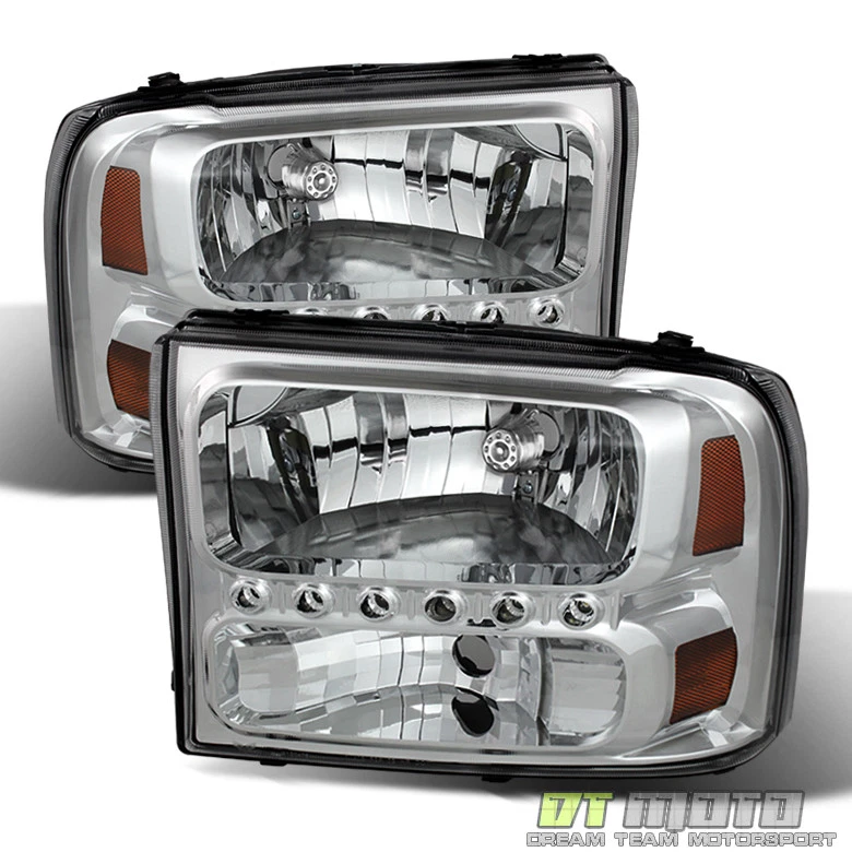 1999-2004 Ford F250 F350 F450 F550 Superduty Excursion LED Headlights Headlamps - Изображение 3 из 4