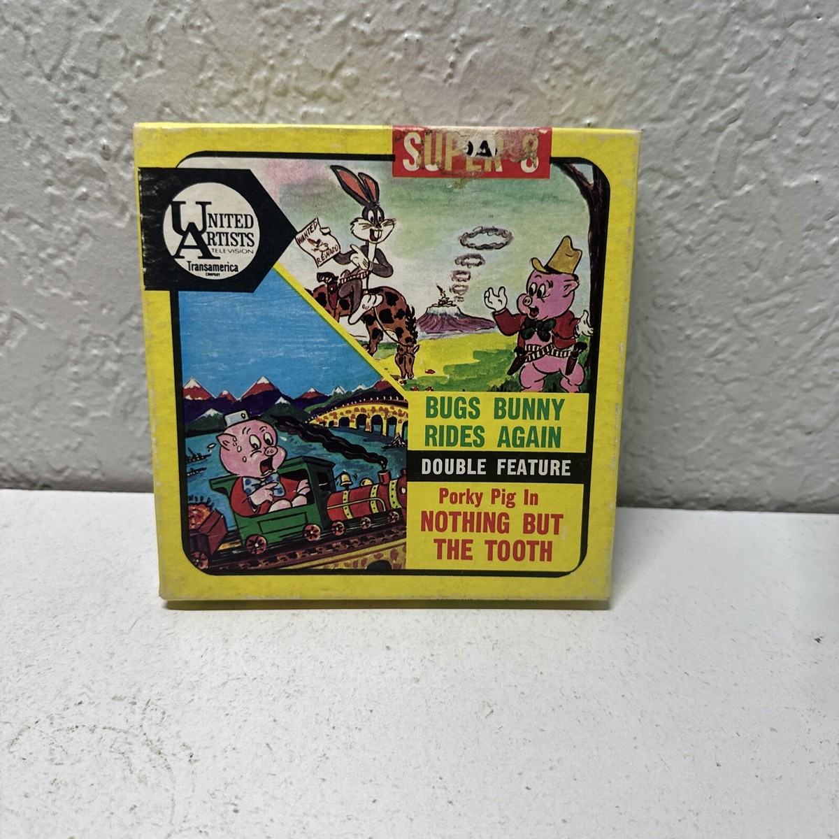 Super 8 MM Film Reel Bugs Bunny Rides Again & Porky Pig Nothing