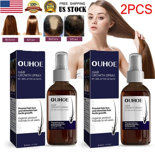 2x Hair Growth Serum Spray Regrow Germinal Hairdressing Oil Loss Treatment 50ml eBay