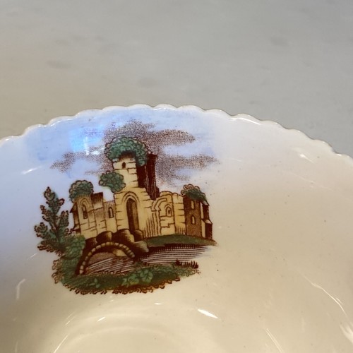 Vintage Copeland Spode England Castle Acorns Scalloped Tea Cup & Saucer Pair - Picture 12 of 19