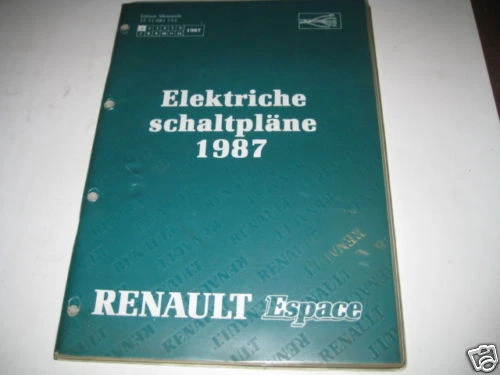 Diagramas de Cableado Renault Espace, Stand 1987 - Imagen 1 de 1