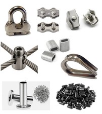 Wire Rope Clamp Thimble Simplex Duplex U bolt Grip Clips 316 A4 stainless steel