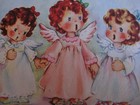 1950s vintage greeting card CHRISTMAS Singing Angels — photo 3