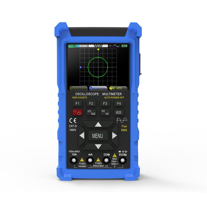 Handheld Oscilloscope 2in1 Digitales Oszilloskop Multimeter tester 2CH 50MHz LCD