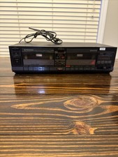 Vintage Pioneer Stereo Double Cassette Deck CT-1060w Not Tested Parts