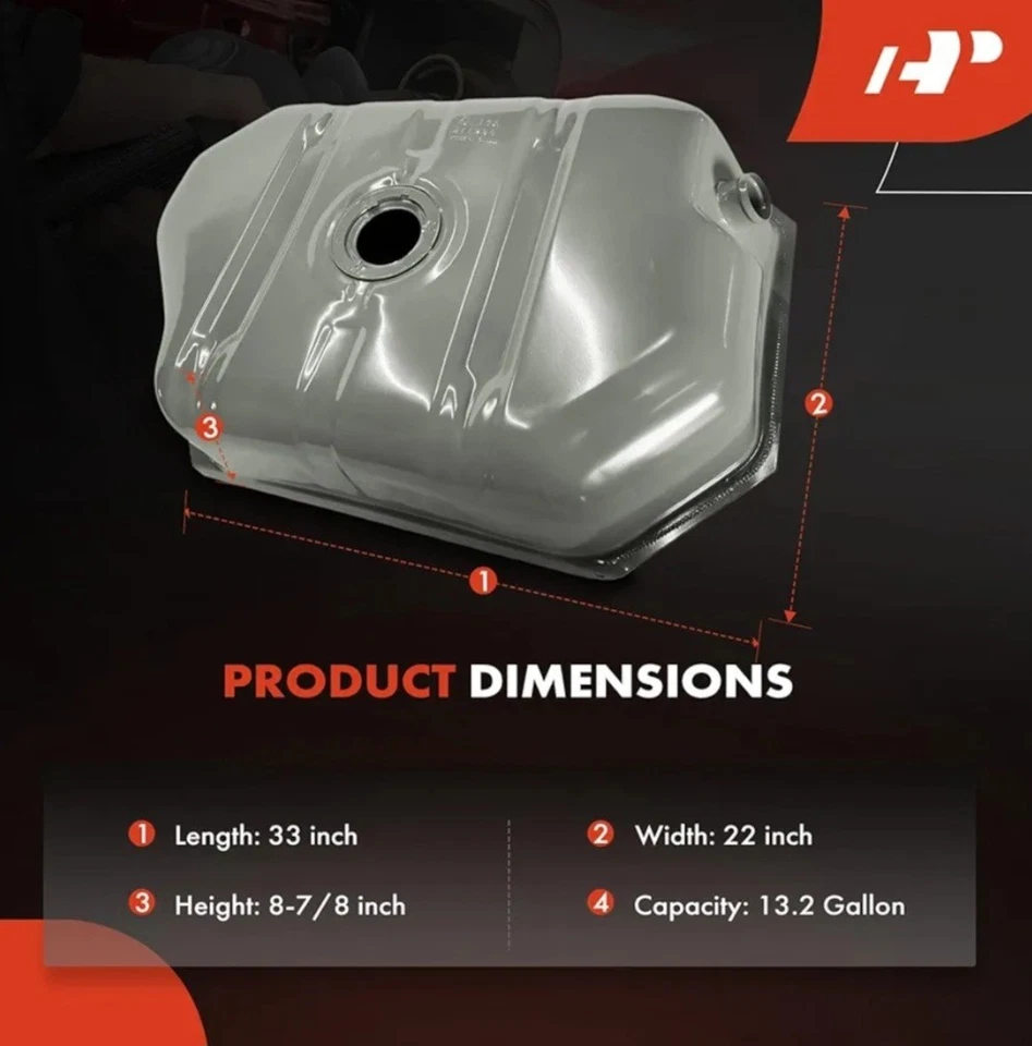 Chevrolet S10 Blazer y GMC S15 Jimmy, 1983 1984 1985, tanque de combustible Foto 3 de 3