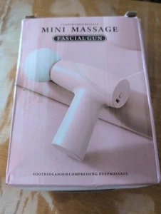 Pistolet de Massage Vibrant Fascial Gun Mini Massage Blanc USB C - Neuf