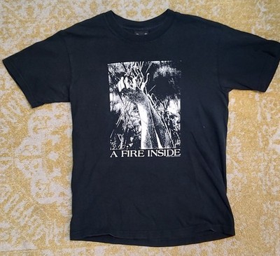 Vintage Rare AFI T-shirt 2004 ''A Fire Inside'' Official Cinder Block Merch  Small