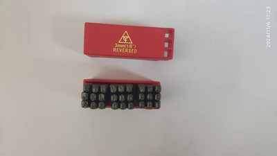 Reversed Steel Letter Stamps Punch Die Set Select Size New 27pcs