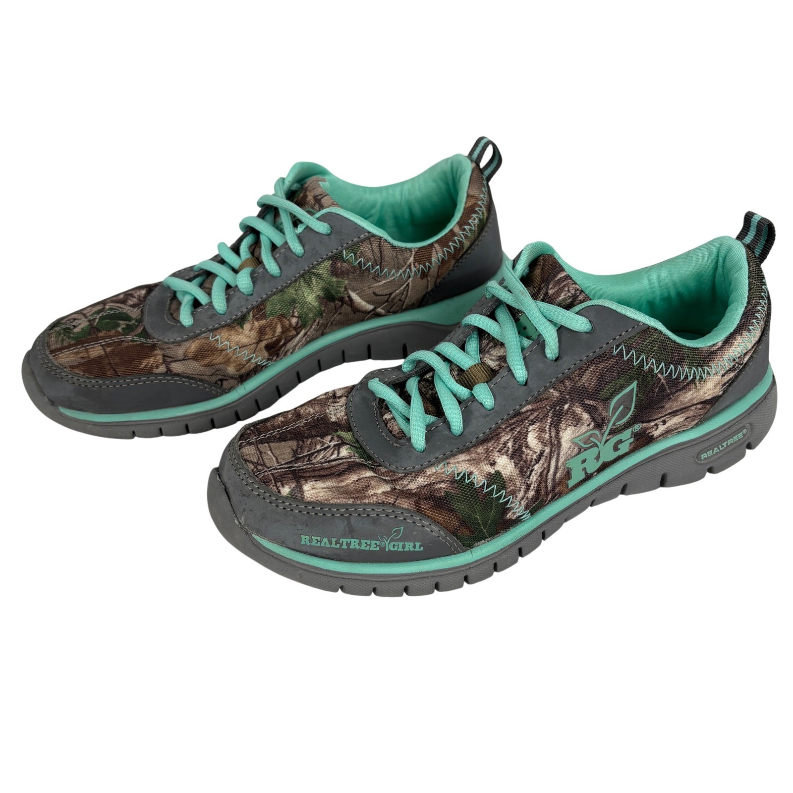 6.5 M Camo Teal Lightweight Comfort Shoes