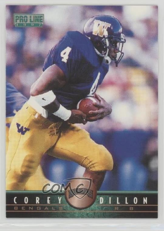 1997 Pro Line Corey Dillon #285 Rookie RC 0b3