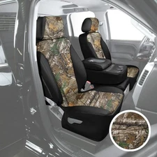 Saddleman 048231-33 Canvas 2nd Row RealTree XTRA w Black Custom Seat Covers