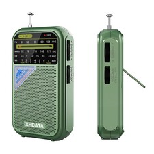 XHDATA D221 Weather Warning Radio AM FM Pocket Radios NOAA Alarm 4-Band Receiver