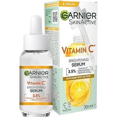 Garnier SkinActive Serum gegen dunkle Flecken, Gesichtsserum mit Vitamin C